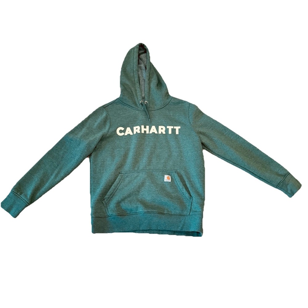 Carhartt Hoodie Sweatshirt Womens M 8/10 Relaxed Fit‎ Green 105194